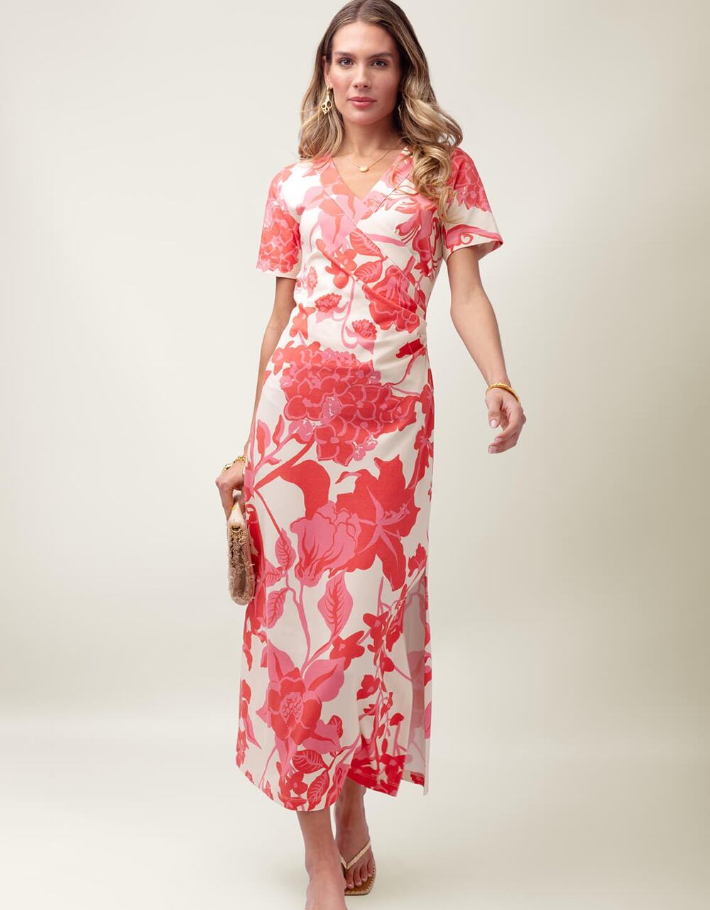 Spartina Junetta Midi Dress Castillo Floral Pink